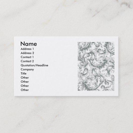 ROLPATROON CALLERCARD VISITEKAARTJE (Voorkant)