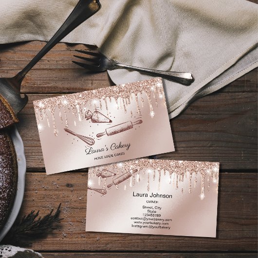 rolpen en taart bakkerij visitekaartje