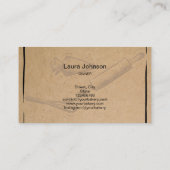 rolpen en whiskycupcake Bakkerpapier Visitekaartje (Achterkant)