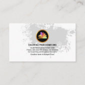 Rolpenseel met wandgraffiti visitekaartje (Achterkant)