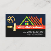 Rolpenseel Schilderen Creatief Rooftop Visitekaartje (Voorkant)