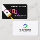 Rolpenseel voor het schilderen van dak visitekaartje (Voorkant / Achterkant)