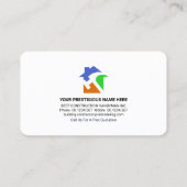 Rolpenseel voor het schilderen van dak visitekaartje (Achterkant)