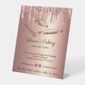 Rolpin & whiskycupcake Bakkersdrift Gold B Reclamebord Met Voetstuk (Voorkant)