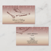 Rolpin & whiskycupcake Bakkersdrift Goud Visitekaartje (Voorkant / Achterkant)