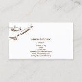 Rolpin & whiskycupcake Bakkersdrift Goud Visitekaartje (Achterkant)