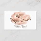 Rolpin & whiskycupcake Bakkersdrift Goud Visitekaartje (Voorkant)