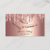 Rolpin & whiskycupcake Bakkersdrift Goud Visitekaartje (Voorkant)