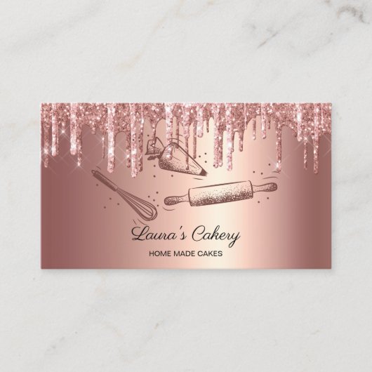 Rolpin & whiskycupcake Bakkersdrift Goud Visitekaartje (Voorkant)