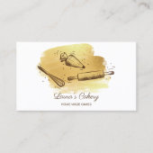 Rolpin & whiskycupcake Bakkersdrift Goud Visitekaartje (Voorkant)