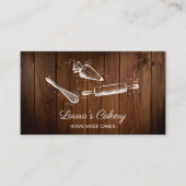 rolpins en whiskycupcake Bakkerij Rustisch Hout Visitekaartje (Voorkant)