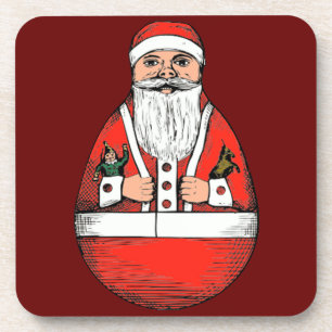  rolpoly-kerstset van kurk-Onderzetters Drankjes Onderzetter