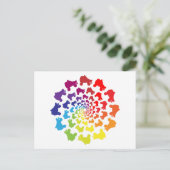 rolregenboogcirkel briefkaart (Staand voorkant)