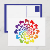 rolregenboogcirkel briefkaart (Voorkant / Achterkant)