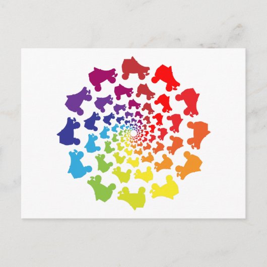 rolregenboogcirkel briefkaart (Voorkant)