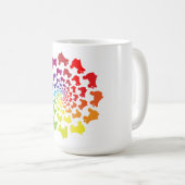 rolregenboogcirkel koffiemok (Voorkant rechts)