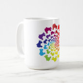 rolregenboogcirkel koffiemok (Voorkant links)