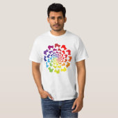 rolregenboogcirkel t-shirt (Voorkant volledig)