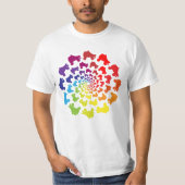 rolregenboogcirkel t-shirt (Voorkant)