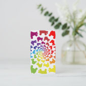 rolregenboogcirkel visitekaartje (Staand voorkant)