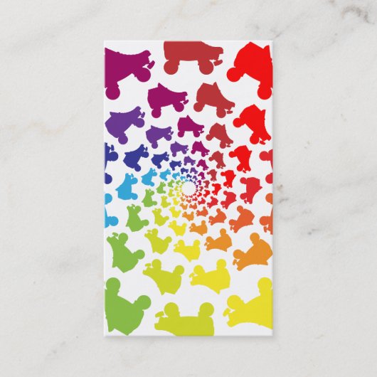 rolregenboogcirkel visitekaartje (Voorkant)