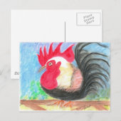 rolrooster briefkaart (Voorkant / Achterkant)
