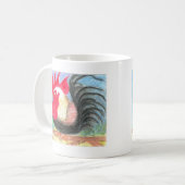rolrooster koffiemok (Voorkant links)