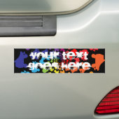 rolschaats bumpersticker (Op auto)