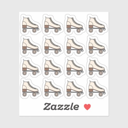 Rolschaatsen Boot Sport Fitness Oefenplanner Sticker (Vel)