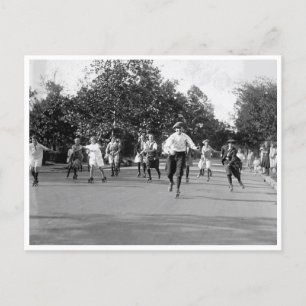 Rolschaatsen Briefkaart