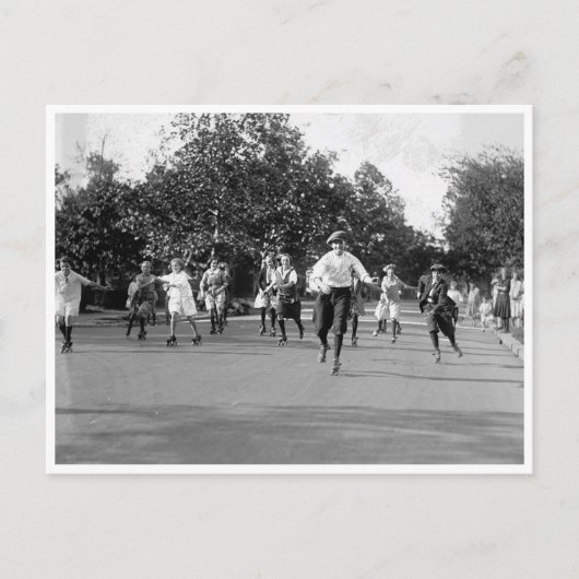 Rolschaatsen Briefkaart (Voorkant)