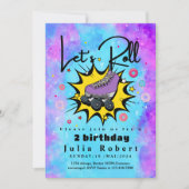 Rolschaatsen dessert donuts Verjaardag KLEURRIJK Kaart (Voorkant)