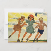 Rolschaatsen Fun Kinderen Jongens en Meisjes Kaart (Voorkant)