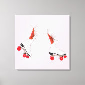 Rolschaatsen garnalen kunst aan de muur canvas afdruk (Voorkant)