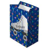 Rolschaatsen Gift Bag Medium Cadeauzakje (Achterkant Gekanteld)