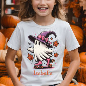 Rolschaatsen Halloween Schattige Ghost gepersonali T-shirt