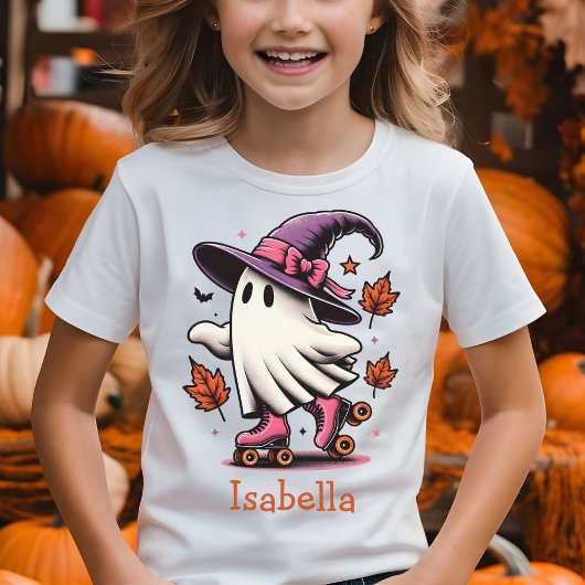 Rolschaatsen Halloween Schattige Ghost gepersonali T-shirt