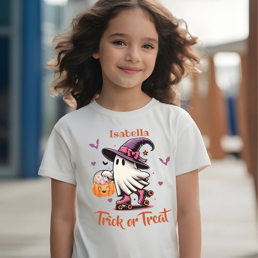 Rolschaatsen Halloween Schattigee Ghost Trick or t T-shirt