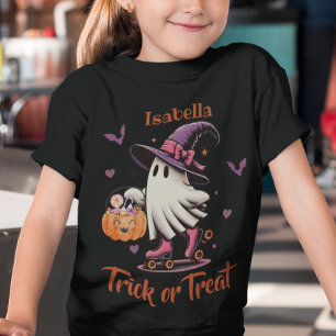Rolschaatsen Halloween Schattigee Ghost Trick or t Tri-Blend Shirt