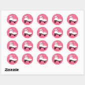 Rolschaatsen Hart Meisjes Stickers (Vel)