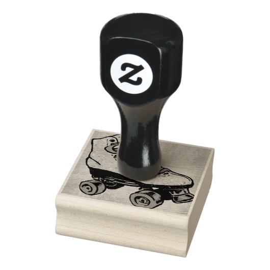 rolschaatsen jaren tachtig rubberstempel (Stempel)