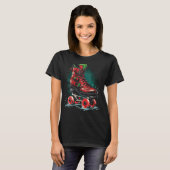 Rolschaatsen Kerst Graphic T - shirts voor Mannen (Voorkant volledig)