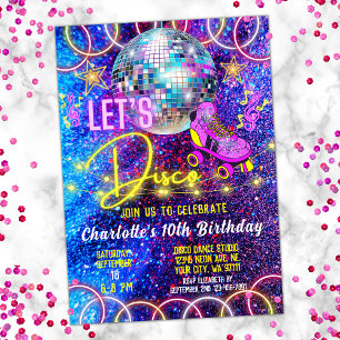 Rolschaatsen Let's Disco Bright Neon Pink Glow Kaart