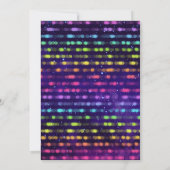 Rolschaatsen Meisjes Regenboog Neon Verjaardagsfee Kaart (Achterkant)