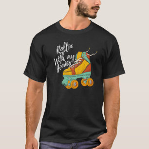 Rolschaatsen met mijn vrienden Vrouwen Rolschoenen T-shirt
