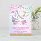 Rolschaatsen op zaterdag kaart (Staand voorkant)