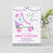 Rolschaatsen op zaterdag kaart (Staand voorkant)