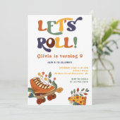 Rolschaatsen Retro Hippie Verjaardag Kaart (Staand voorkant)