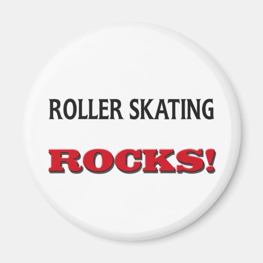 Rolschaatsen Rocks Magneet (Voorkant)