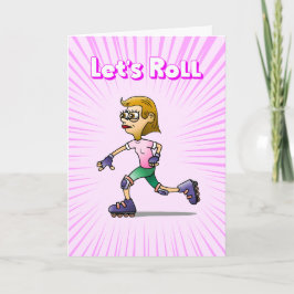 Rolschaatsen Roze Verjaardagsfeest